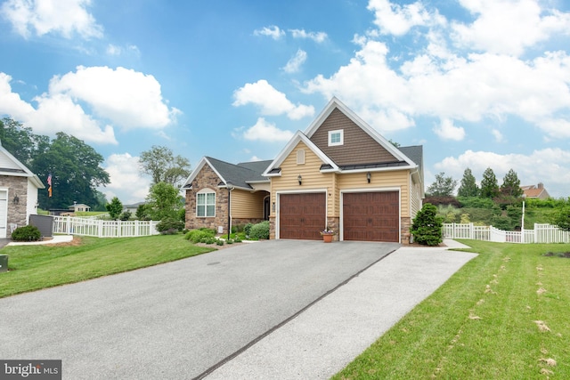 4136 Shanelle Ct Lot 10, Hampstead, MD 21074 - craftsman-style home with stone siding, driveway, and a garage