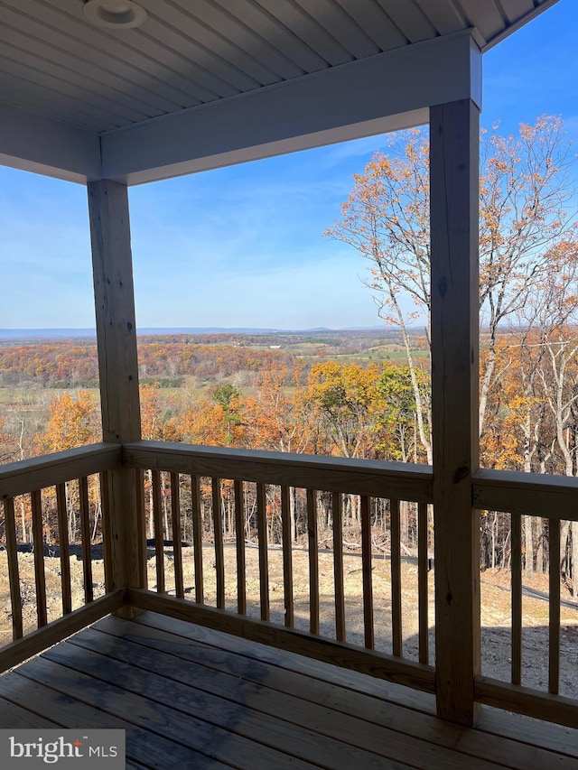 240 Howellsville Rd, Front Royal, VA 22630 - wooden terrace featuring a forest view