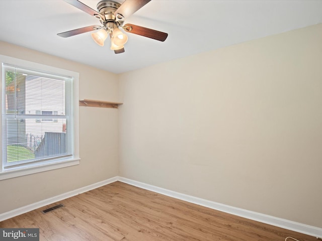 1440 Cedarhurst Rd, Shady Side, MD 20764 - empty room featuring light wood finished floors and a ceiling fan