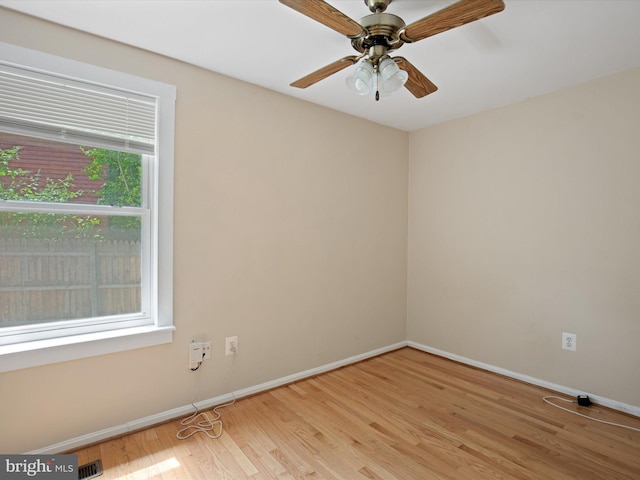 1440 Cedarhurst Rd, Shady Side, MD 20764 - empty room with light wood-type flooring and ceiling fan