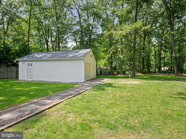 1440 Cedarhurst Rd, Shady Side, MD 20764 - view of yard featuring an outbuilding and a detached garage