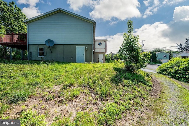 27 E Spring St, Frackville, PA 17931 - view of home's exterior with a deck