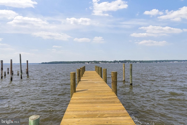7108 River Drive Rd, Sparrows Point, MD 21219 - dock area featuring a water view