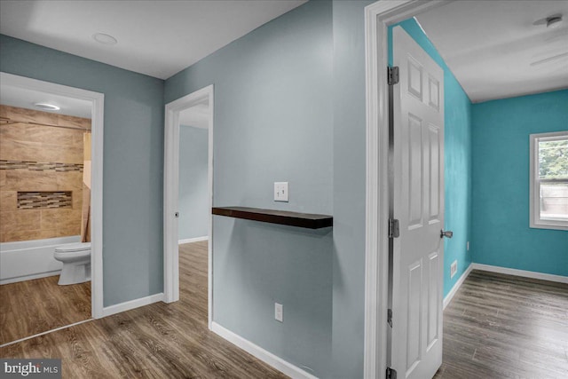 3629 Chestnut St, Reading, PA 19605 - corridor with wood finished floors and baseboards