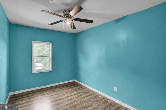 3629 Chestnut St, Reading, PA 19605 - empty room featuring wood finished floors and a ceiling fan