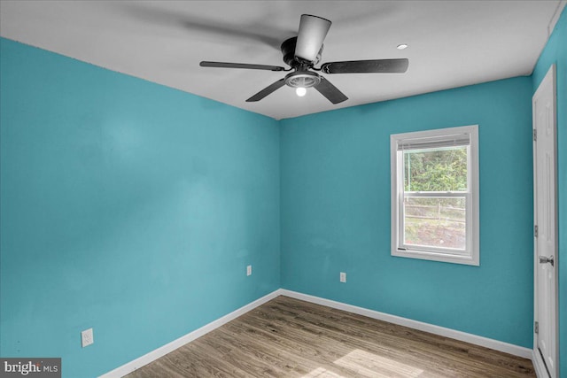 3629 Chestnut St, Reading, PA 19605 - empty room with wood finished floors and ceiling fan