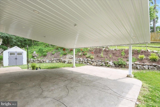 3629 Chestnut St, Reading, PA 19605 - view of patio / terrace featuring a storage shed