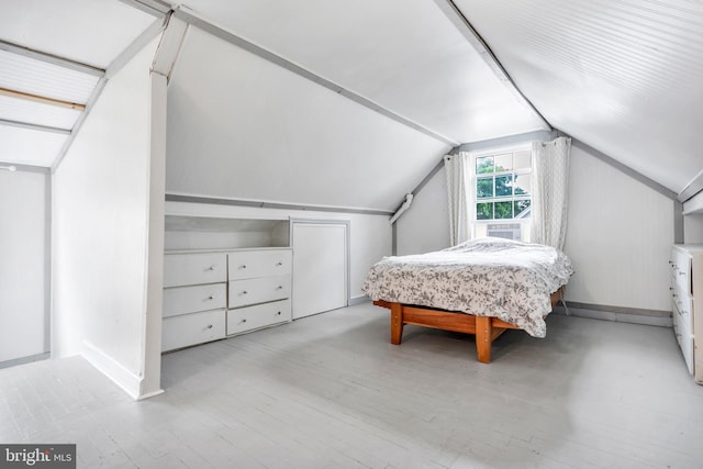 824 Lindale Ave, Drexel Hill, PA 19026 - bedroom with lofted ceiling and wood finished floors