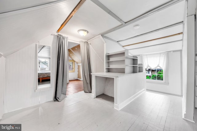 824 Lindale Ave, Drexel Hill, PA 19026 - corridor featuring light wood finished floors and lofted ceiling