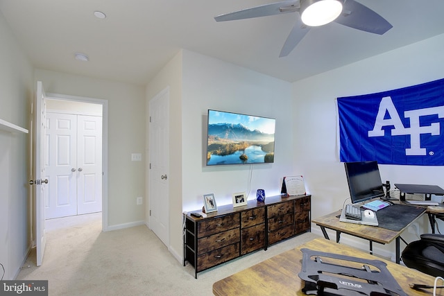 8207 Elm Ln, Chesapeake Beach, MD 20732 - office space featuring carpet floors and ceiling fan