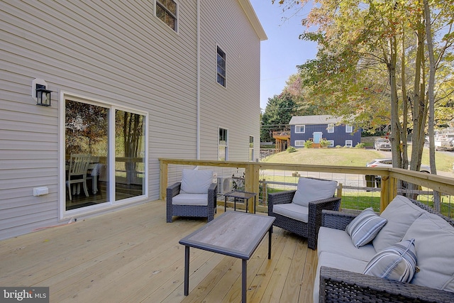 8207 Elm Ln, Chesapeake Beach, MD 20732 - deck featuring an outdoor living space