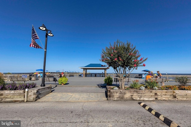 8207 Elm Ln, Chesapeake Beach, MD 20732 - view of property's community with a gazebo and a water view