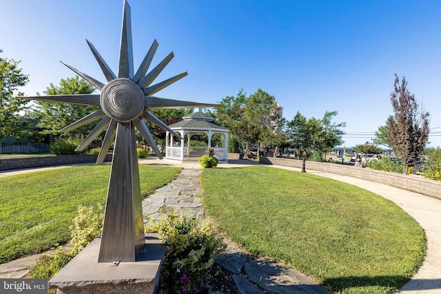 8207 Elm Ln, Chesapeake Beach, MD 20732 - view of front of house with a gazebo and a front yard