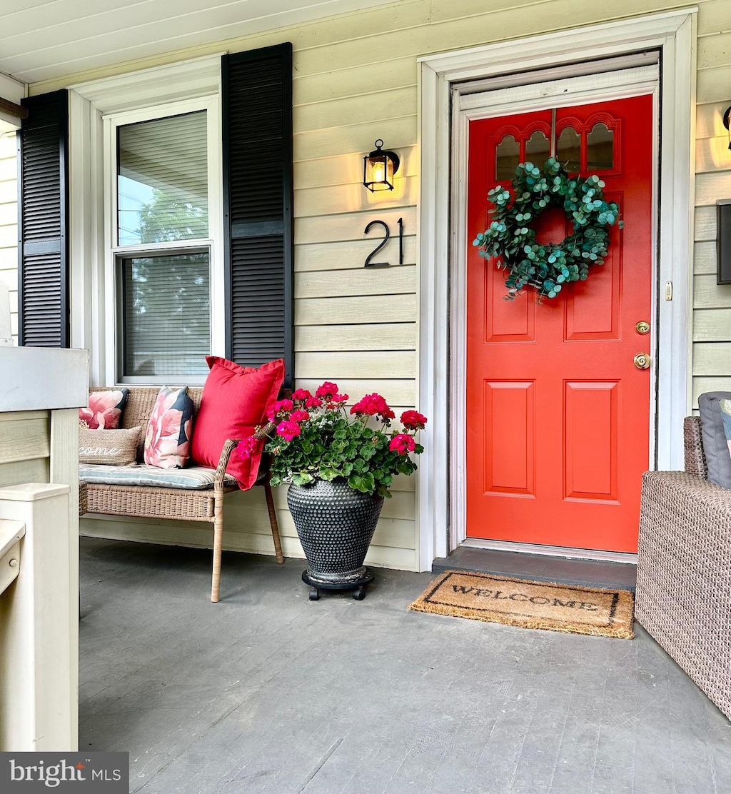 21 E Areba Ave, Hershey, PA 17033 - doorway to property with covered porch