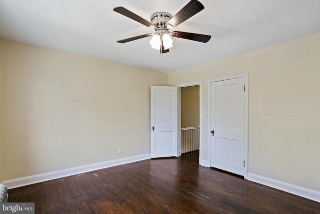 4713 Elsrode Ave, Baltimore, MD 21214 - unfurnished bedroom featuring wood finished floors and ceiling fan