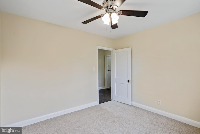 4713 Elsrode Ave, Baltimore, MD 21214 - carpeted empty room featuring baseboards and ceiling fan