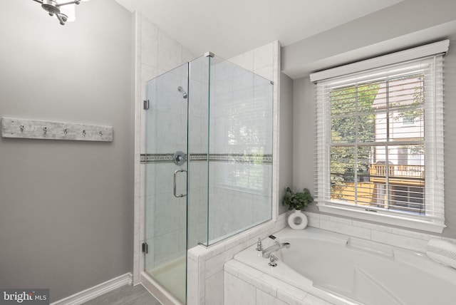 6498 Milva Ln, Springfield, VA 22150 - bathroom with a bath and a shower stall