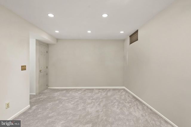 6498 Milva Ln, Springfield, VA 22150 - finished basement featuring recessed lighting and carpet flooring