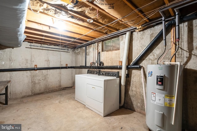 330 N Liberty St, Coopersburg, PA 18036 - unfinished basement with water heater and washing machine and dryer