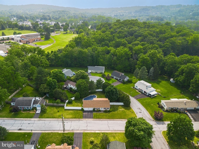 330 N Liberty St, Coopersburg, PA 18036 - aerial perspective of suburban area with a heavily wooded area