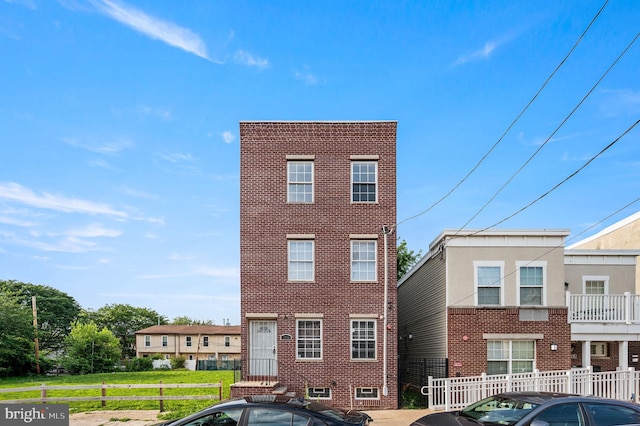 1719 W Norris St, Philadelphia, PA 19121 - rear view of house with brick siding