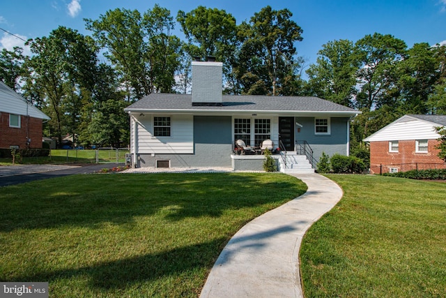 5953 Lowell Ave, Alexandria, VA 22312 - view of front facade featuring a chimney