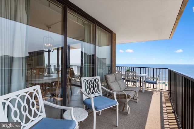 906 S Edgewater House Rd Unit 906S, Bethany Beach, DE 19930 - balcony featuring a water view