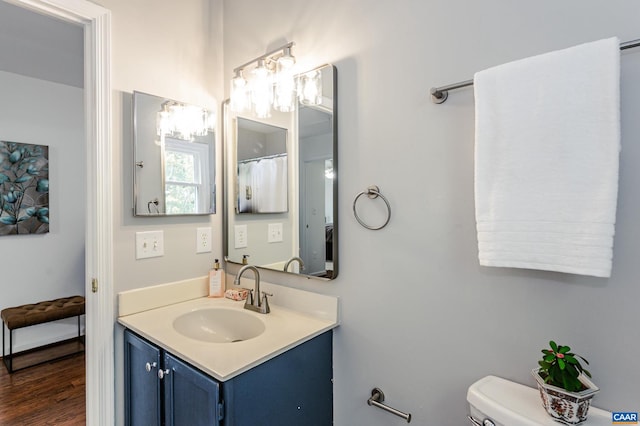 1632 Farm Brook Pl, Charlottesville, VA 22901 - bathroom with vanity and wood finished floors