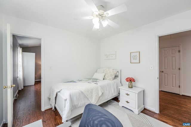 1632 Farm Brook Pl, Charlottesville, VA 22901 - bedroom with wood finished floors and ceiling fan