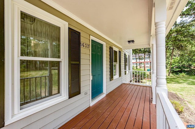 1632 Farm Brook Pl, Charlottesville, VA 22901 - view of wooden porch