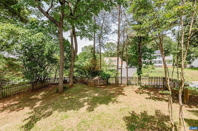 1632 Farm Brook Pl, Charlottesville, VA 22901 - fenced backyard featuring view of wooded area