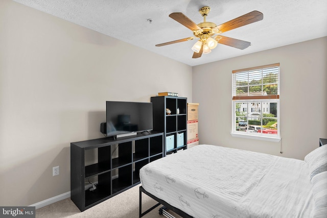 50 Amberstone Ct, Annapolis, MD 21403 - carpeted bedroom featuring a ceiling fan and a textured ceiling