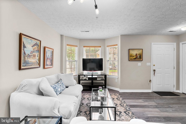 50 Amberstone Ct, Annapolis, MD 21403 - living room with wood finished floors and a textured ceiling