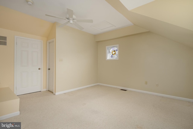 6708 Langston Blvd Unit A, Arlington, VA 22205 - additional living space featuring lofted ceiling, carpet floors, and attic access