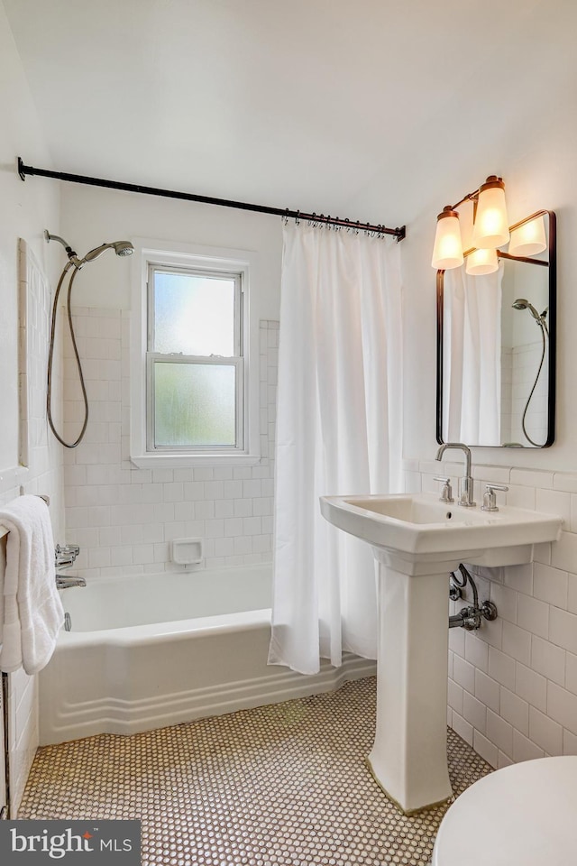 4004 Beecher St NW Unit 304, Washington, DC 20007 - full bath with shower / tub combo and tile patterned flooring