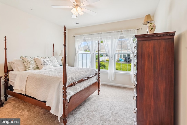 130 Ambrose Ln, Fredericksburg, VA 22406 - bedroom with carpet flooring and a ceiling fan