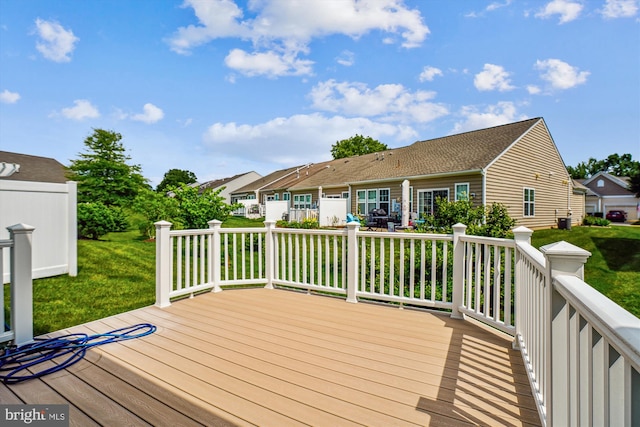 130 Ambrose Ln, Fredericksburg, VA 22406 - deck with a yard