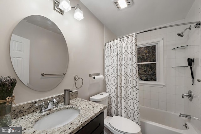 2619 Poplar Dr, Baltimore, MD 21207 - bathroom featuring vanity and shower / bathtub combination with curtain