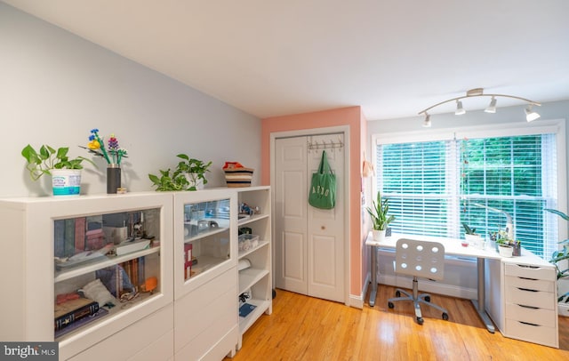 496 Black Swan Ln, Berwyn, PA 19312 - home office with wood finished floors