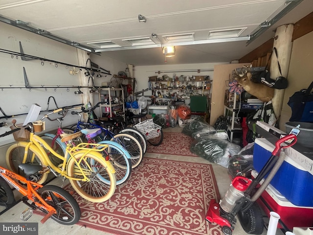 18 N 19th St, Surf City, NJ 08008 - garage featuring a garage door opener