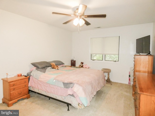 445 Locust Ave Unit 5203, Pitman, NJ 08071 - bedroom featuring light colored carpet and ceiling fan
