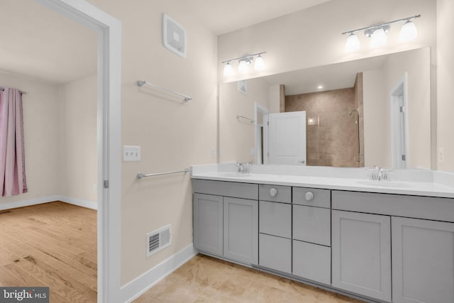9660 Fields Rd Unit 9660, Gaithersburg, MD 20878 - full bath with double vanity and a shower stall