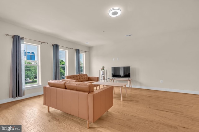 9660 Fields Rd Unit 9660, Gaithersburg, MD 20878 - living area featuring light wood-style floors and baseboards