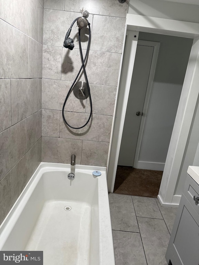 1447 S 28th St, Philadelphia, PA 19146 - bathroom featuring tile patterned flooring, vanity, and shower / bathtub combination