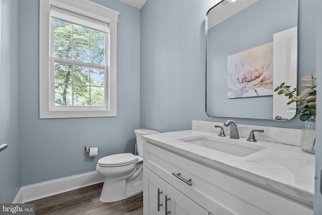 4245 Mechanicsville Rd, Doylestown, PA 18902 - half bathroom with plenty of natural light, wood finished floors, and vanity