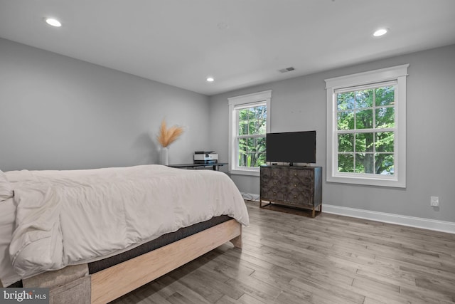 4245 Mechanicsville Rd, Doylestown, PA 18902 - bedroom with recessed lighting and wood finished floors
