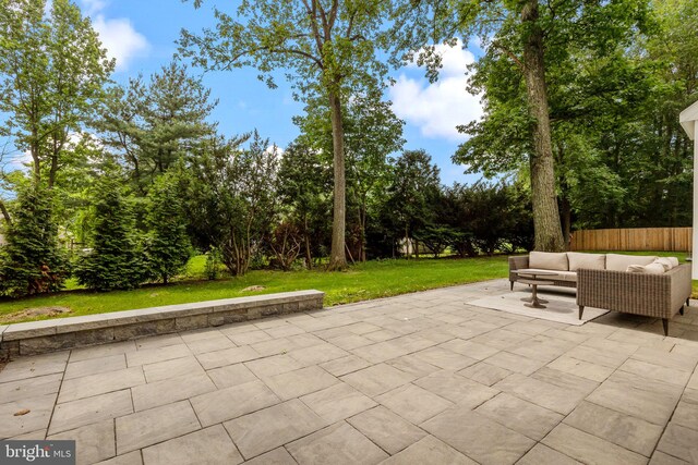 4245 Mechanicsville Rd, Doylestown, PA 18902 - view of patio / terrace featuring an outdoor living space