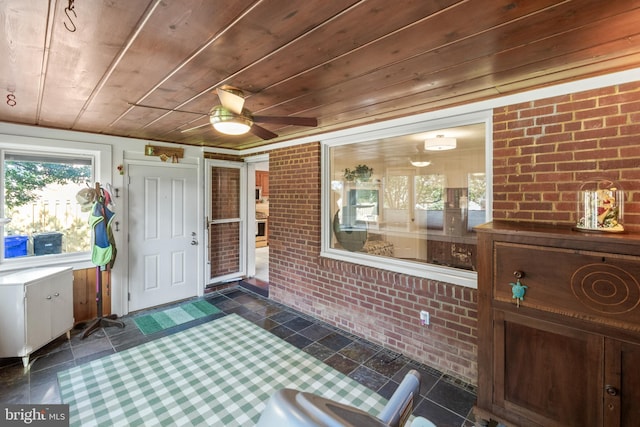 5114 14th St N, Arlington, VA 22205 - sunroom featuring ceiling fan