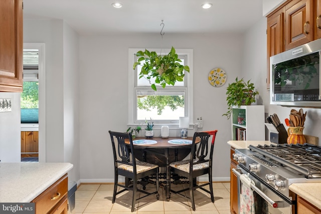 5114 14th St N, Arlington, VA 22205 - dining space featuring recessed lighting and light tile patterned floors