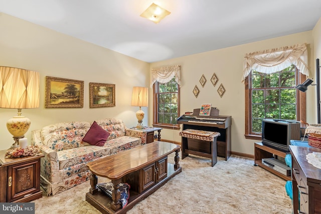 12810 Kending Ln, Clear Spring, MD 21722 - living room featuring baseboards and carpet